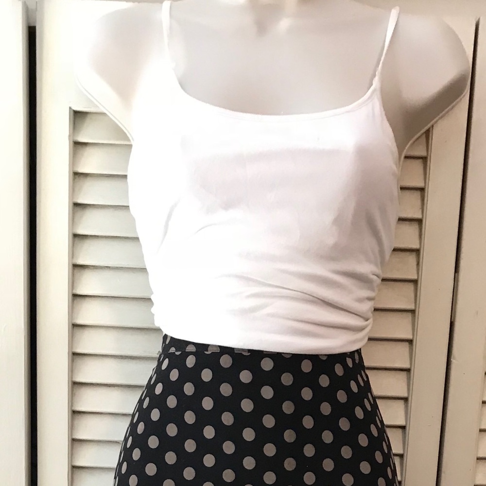 Forever 21 hi-lo polka dot skirt size L